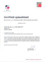 Certifikát způsobilosti - Baumit
