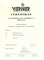 Certifikát - Verner
